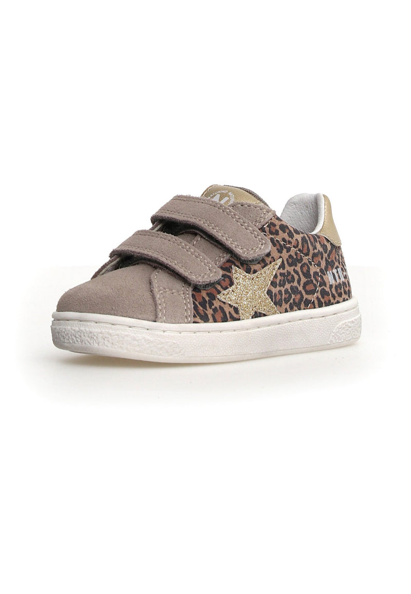 PINN VELCRO LEOPARD SUEDE